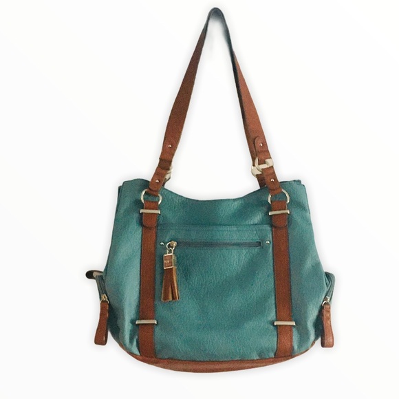 Rosetti Handbags - Rosetti green / brown handbag